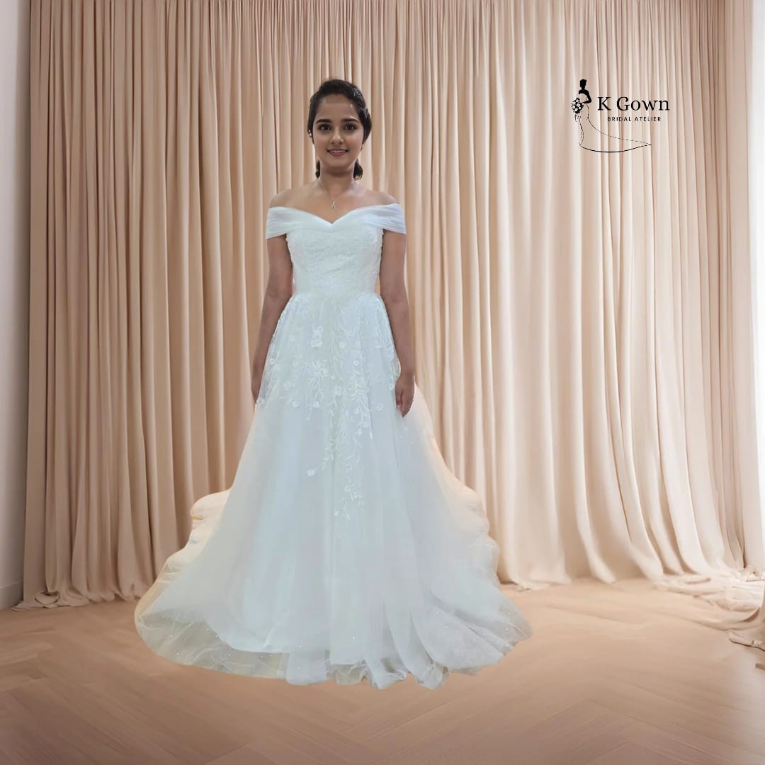 Weddingserv | Product - Mermaid Wedding Dress w Long Sleeves and Beaded Lace  - Rental Ready Wear